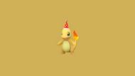 Preview of Shiny Charmander rocking a Party Hat (Image via The Pokemon Company)